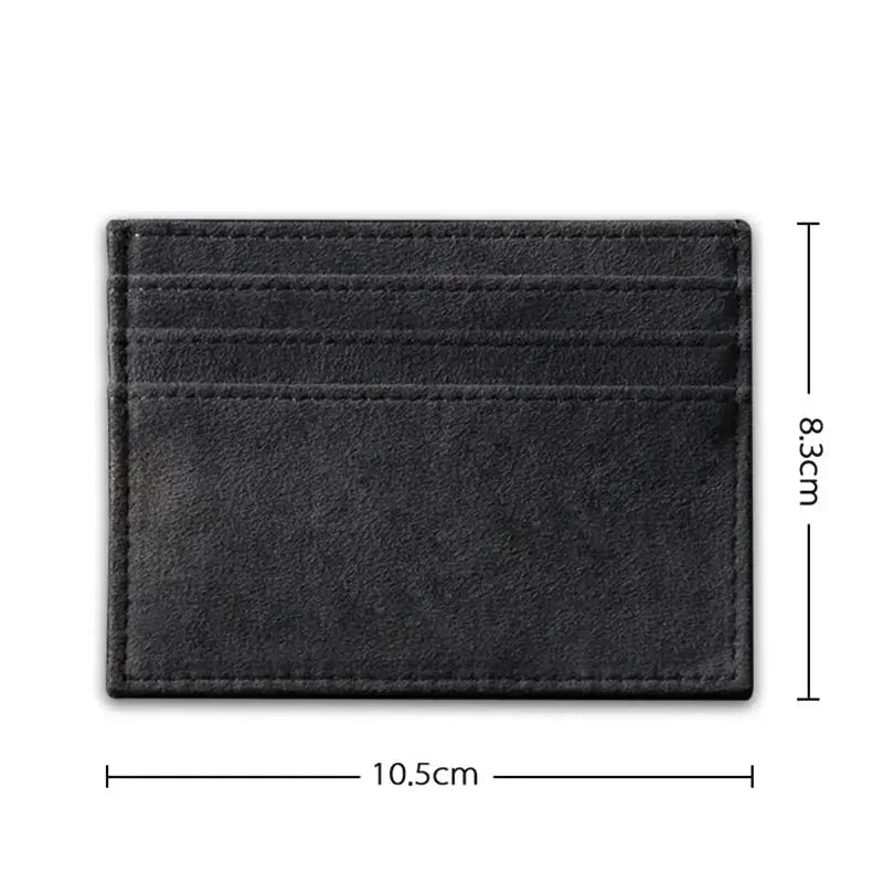 ALCANTARA Card Holder Women & Man Turn fur Luxury Artificial Leather - ICOVERLY