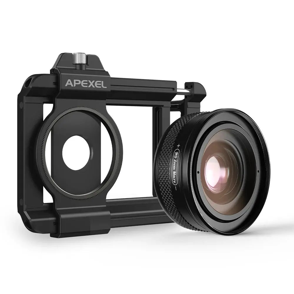 APEXEL 10 - 20X Zoom Macro Lens HD Micro Phone Camera Lenses Support Eye Macro Photography for iPhone Samsung all Smartphones - ICOVERLY