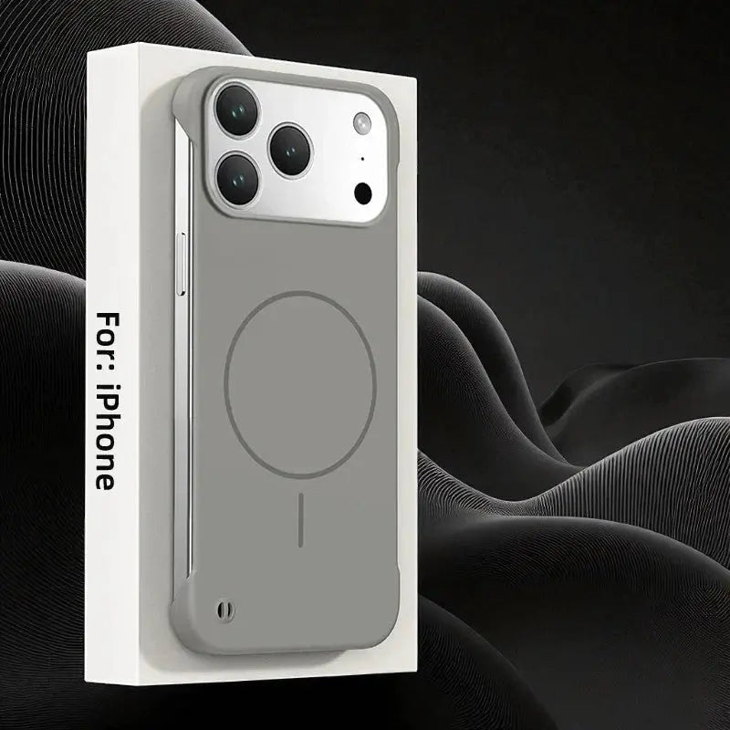 Frameless Magnetic Matte Case for iPhone 17 | Slim Hard PC Back Cover with MagSafe Support - ICOVERLY