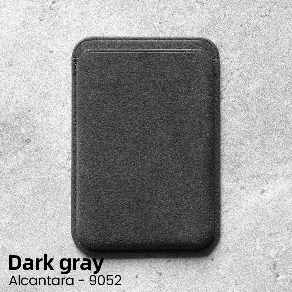 Magnetic Alcantara Card Holder Case for iPhone 17 PRO MAX - ICOVERLY