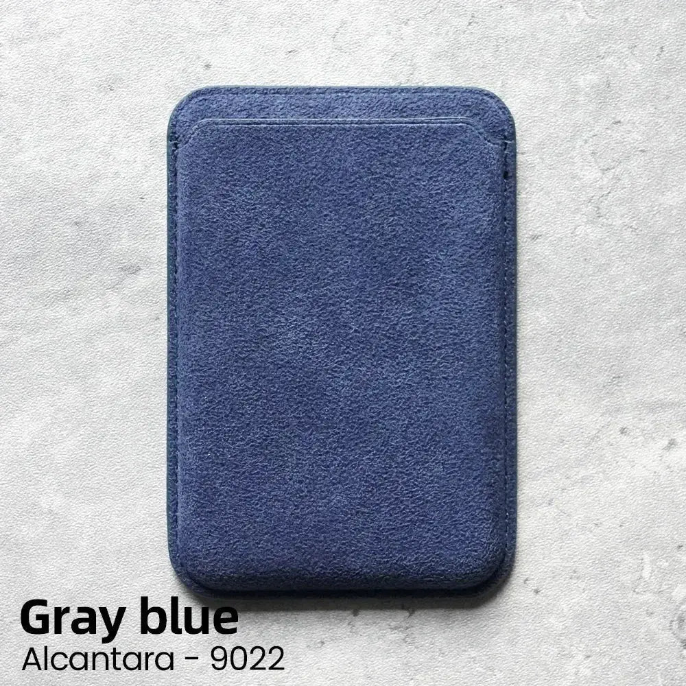Magnetic Alcantara Card Holder Case for iPhone 17 PRO MAX - ICOVERLY