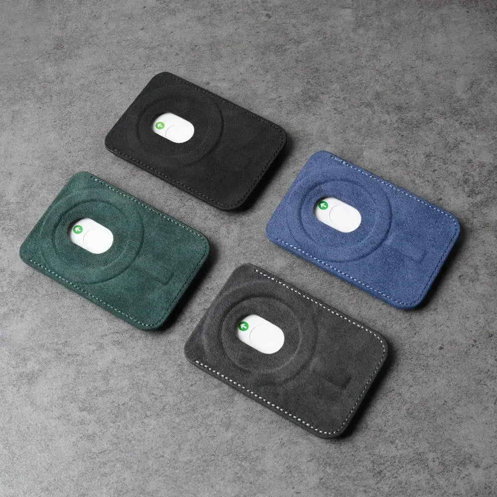 Magnetic Alcantara Card Holder Case for iPhone 17 PRO MAX - ICOVERLY