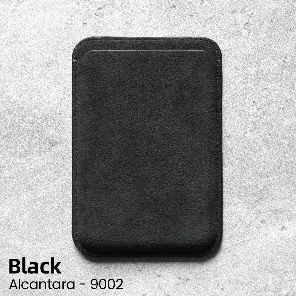 Magnetic Alcantara Card Holder Case for iPhone 17 PRO MAX - ICOVERLY