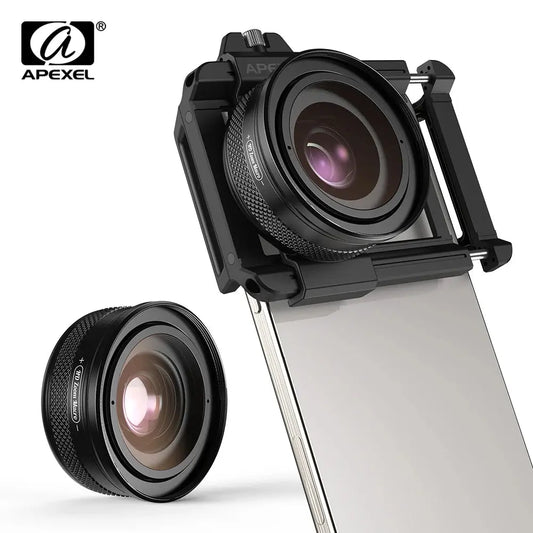 APEXEL 10 - 20X Zoom Macro Lens HD Micro Phone Camera Lenses Support Eye Macro Photography for iPhone Samsung all Smartphones - ICOVERLY