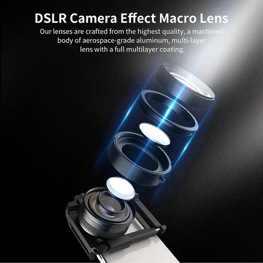 APEXEL 10 - 20X Zoom Macro Lens HD Micro Phone Camera Lenses Support Eye Macro Photography for iPhone Samsung all Smartphones - ICOVERLY
