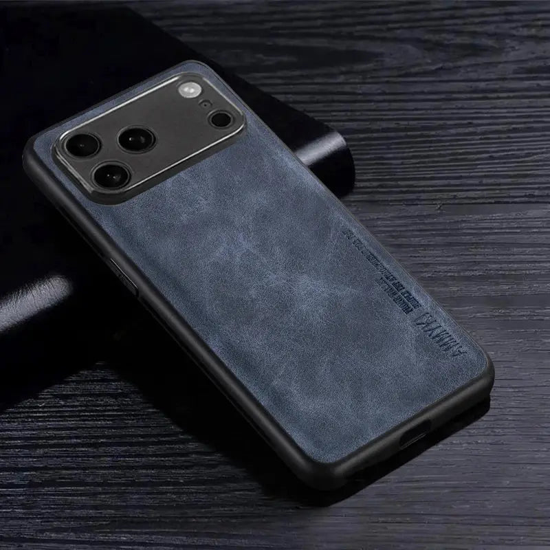 Fashion Cross Pattern PU Leather Case for iPhone 17 Series (Pro Max, Pro, Air) – TPU Silicone Hybrid Cover - ICOVERLY