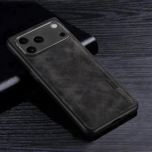 Fashion Cross Pattern PU Leather Case for iPhone 17 Series (Pro Max, Pro, Air) – TPU Silicone Hybrid Cover - ICOVERLY