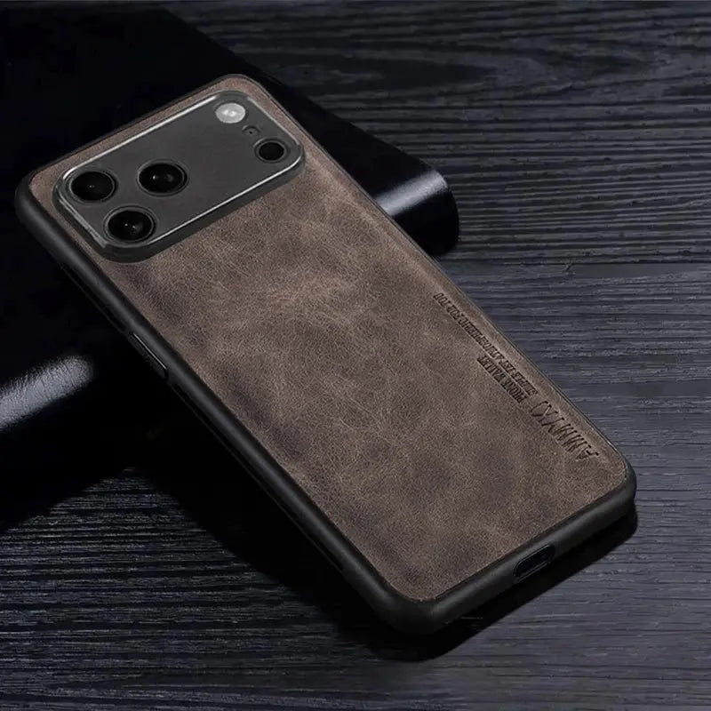 Fashion Cross Pattern PU Leather Case for iPhone 17 Series (Pro Max, Pro, Air) – TPU Silicone Hybrid Cover - ICOVERLY