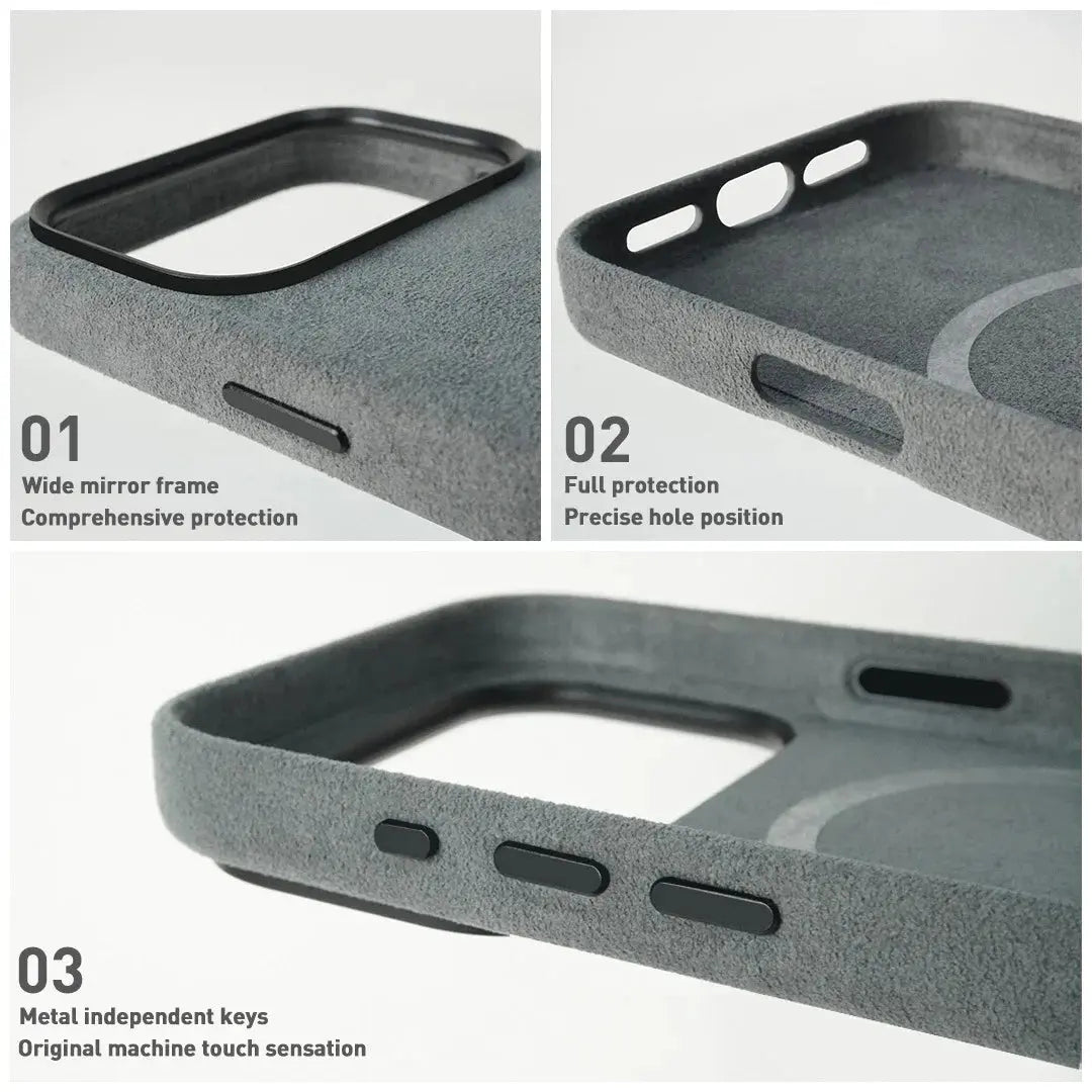 iPhone 17 Series Alcantara Magnetic Case with MagSafe - ICOVERLY