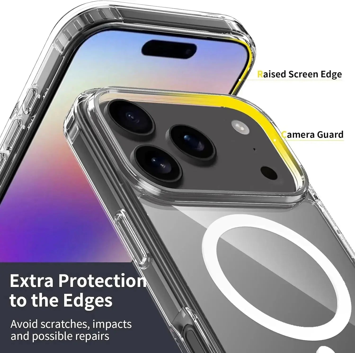MagSafe Transparent Magnetic Case for iPhone 17 Series – Shockproof & Slim Clear Cover - ICOVERLY