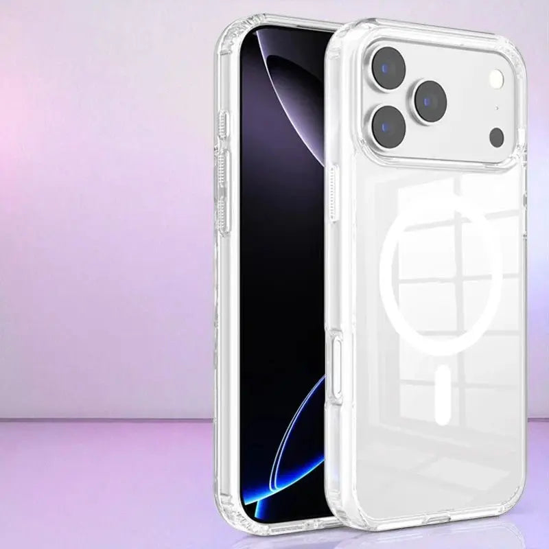 MagSafe Transparent Magnetic Case for iPhone 17 Series – Shockproof & Slim Clear Cover - ICOVERLY