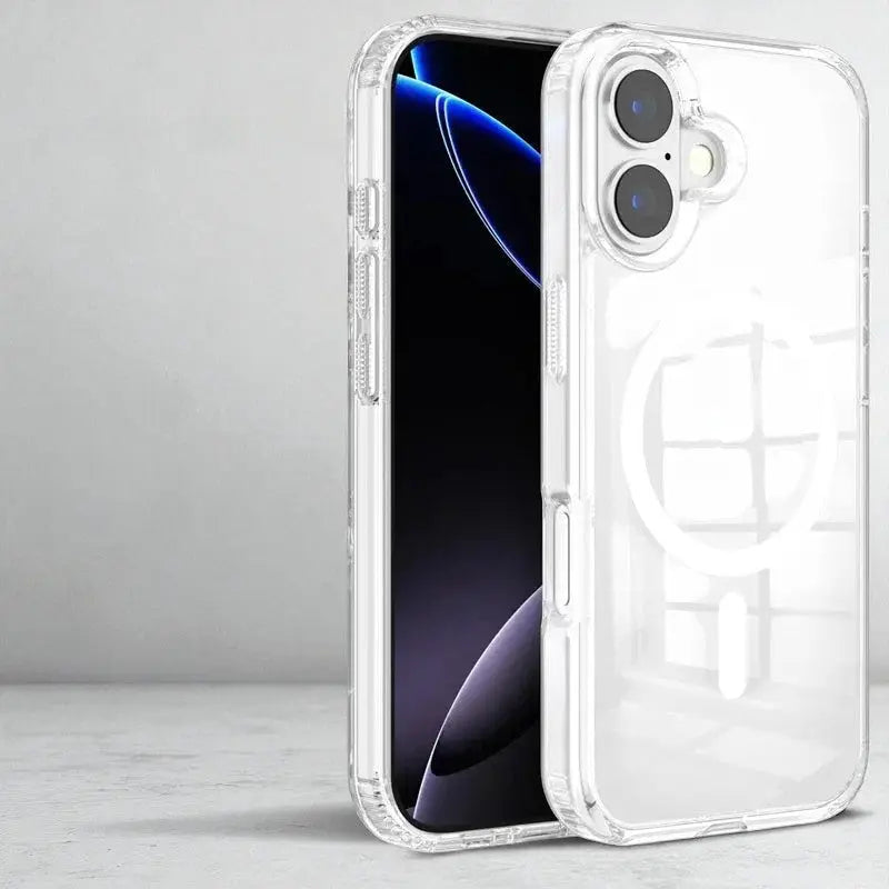 MagSafe Transparent Magnetic Case for iPhone 17 Series – Shockproof & Slim Clear Cover - ICOVERLY